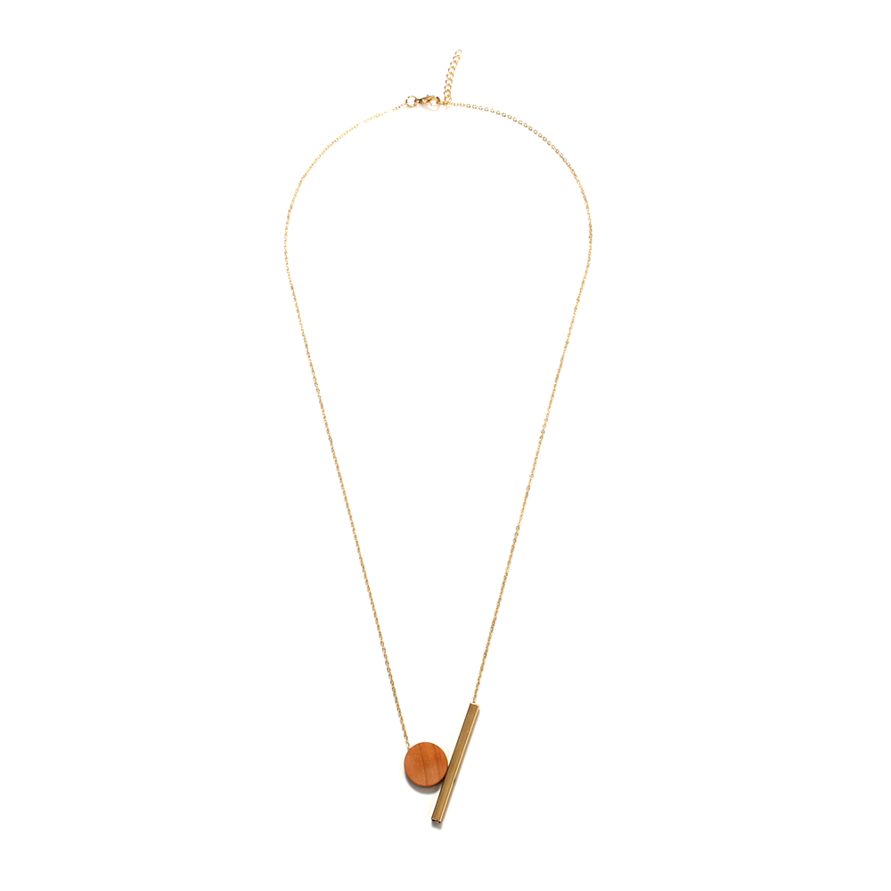 Sautoir bois Simplicité-ometrique-rond-en-bois