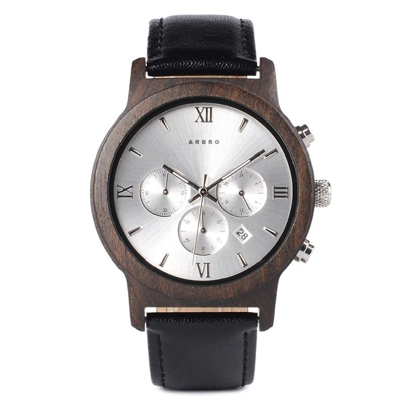 montre bois silver 3b