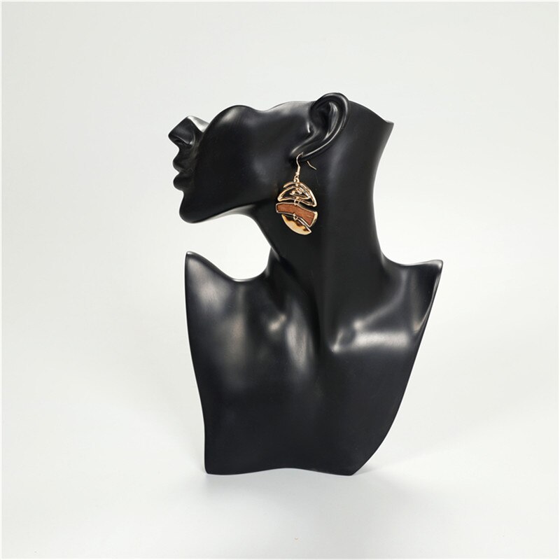 boucles doreilles pendantes bois et métal