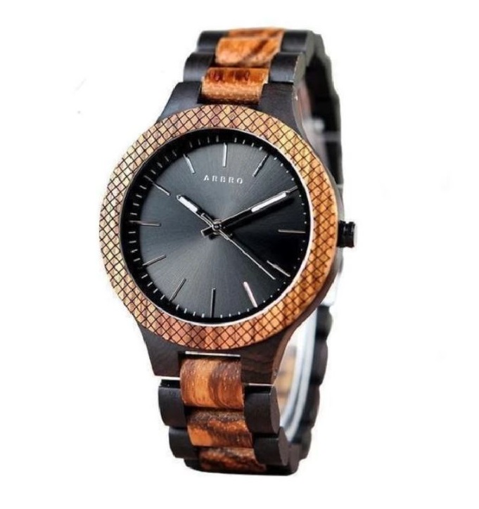 montre bois alpin personnalise