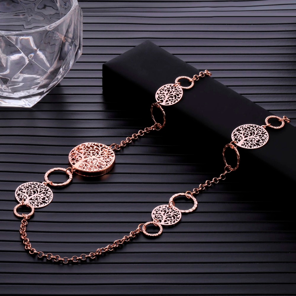 Arbre-de-vie-en-or-Multi-pendentif-longue-cha-ne-collier-pour-femmes-creux-cristal-chandail