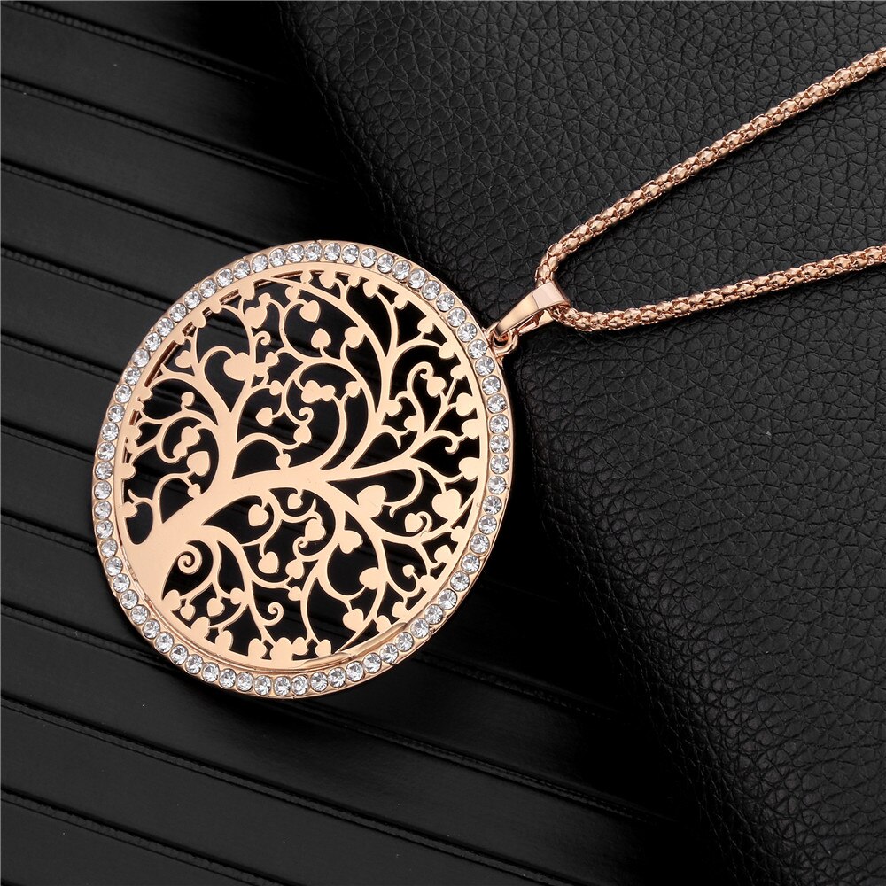 Arbre-de-vie-en-or-pendentif-rond-grand-Collier-pendentif-en-cristal-CZ-pop-corn-cha