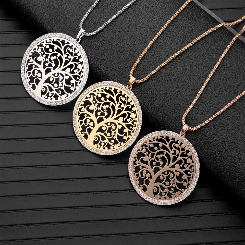Arbre-de-vie-en-or-pendentif-rond-grand-Collier-pendentif-en-cristal-CZ-pop-corn-cha