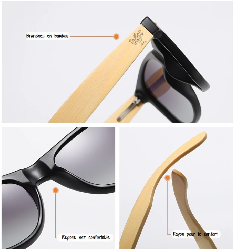 Lunettes bois Wayfarer 2