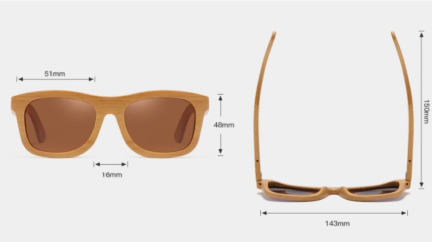 lunettes en bois intemporel bambou caractéristique techniques