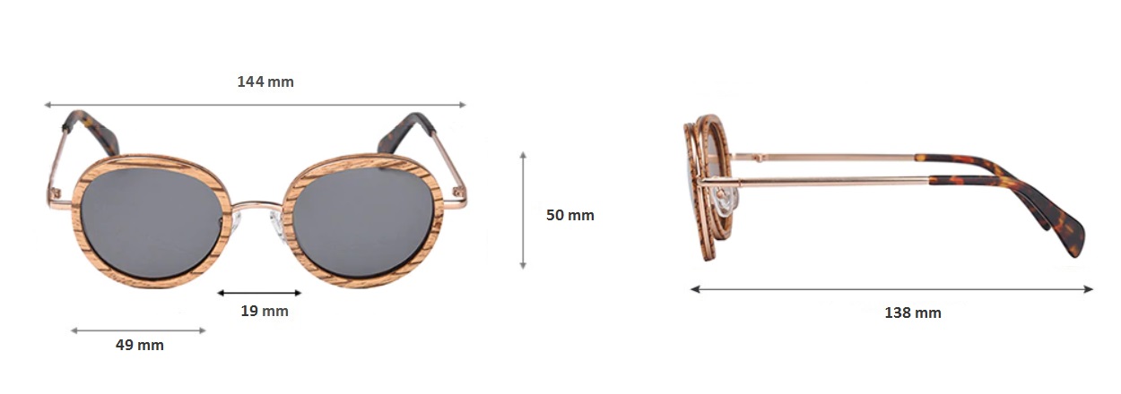 lunettes en bois vintage caracteristiques techniques