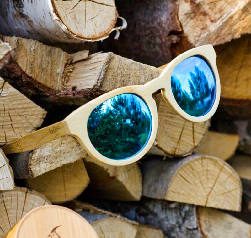 lunettes de soleil en bois femme oeil de chat arbrobijoux
