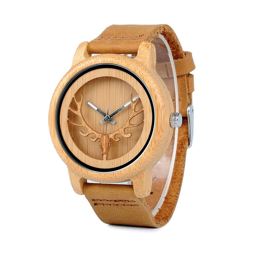 Montre en bois Elaf 3D