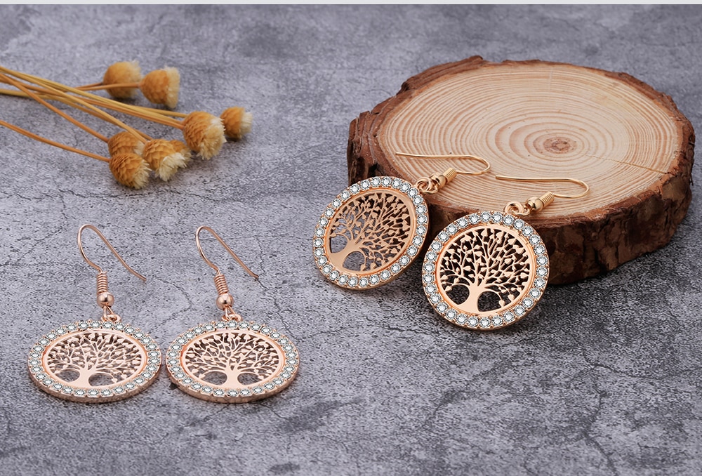 Boucles d'oreilles Arbre de vie - Elégant - Arbrobijoux