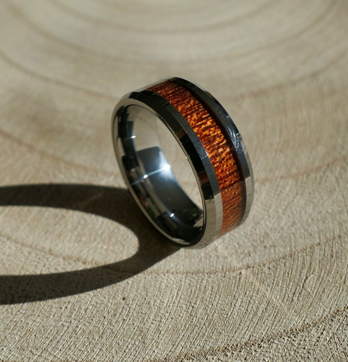 bague en bois 8 mm simplicité arbrobijoux