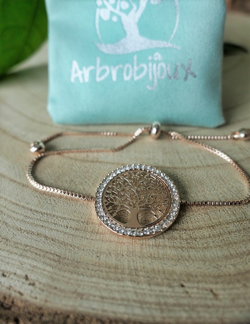 Bracelet doré arbre de vie