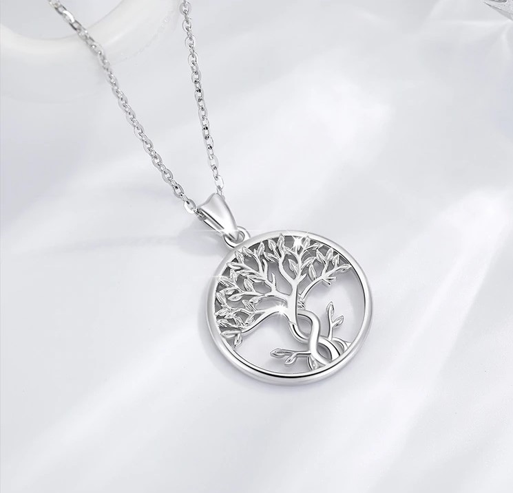 Pendentif symbole arbre de vie bijou femme argent