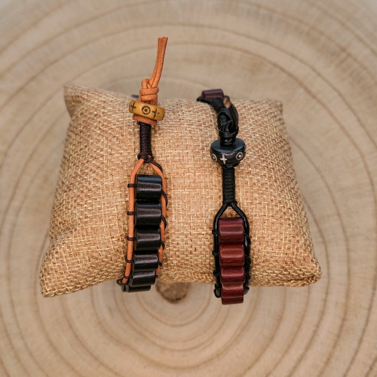 Bracelet homme tendance bois