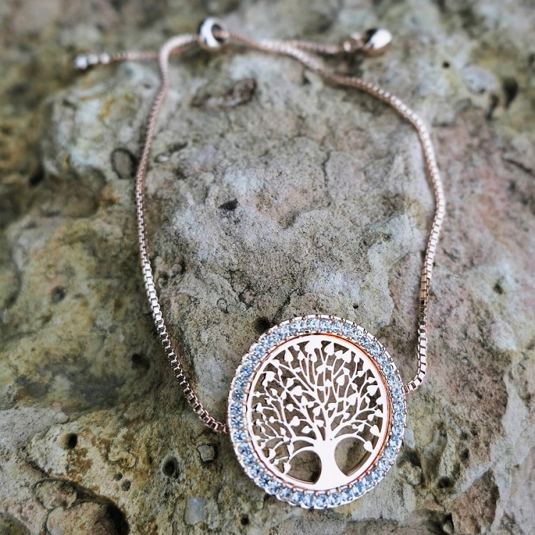 Bracelet arbre de vie doré