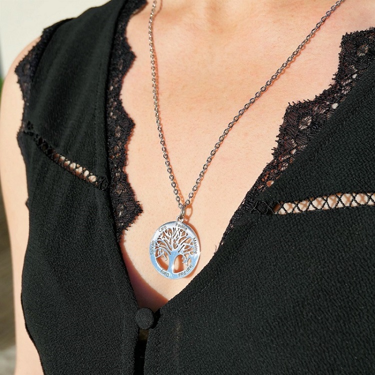 Collier personnalisé arbre de vie