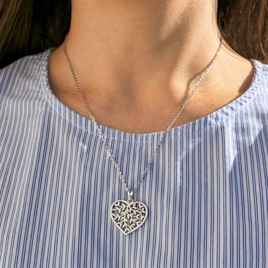 Pendentif arbre de vie inox doré | Les Orgonites