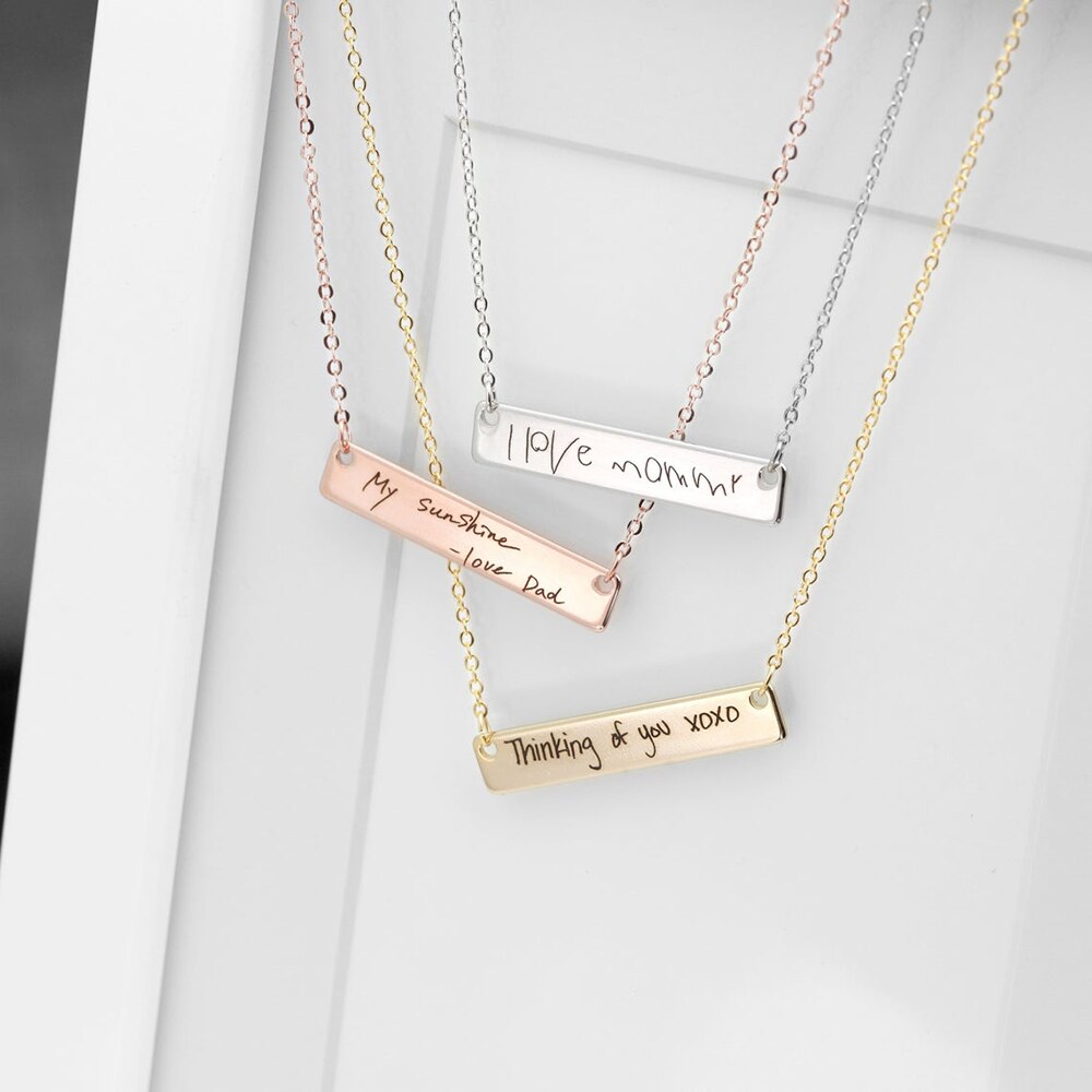 Collier personnalisable gravure