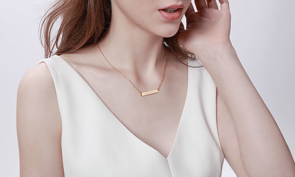 Collier gravure personnalisée