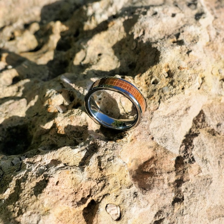Bague mariage homme en bois