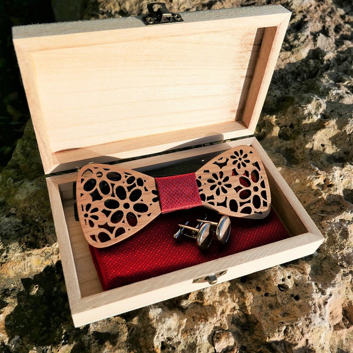 noeud papillon original fleur mariage