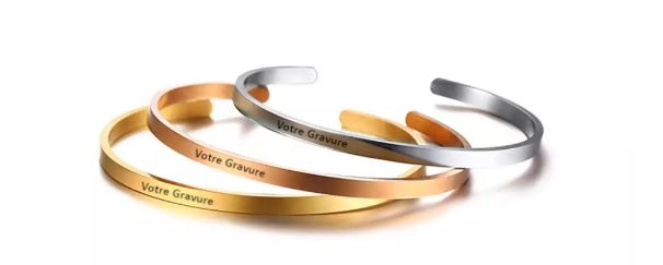 bracelet jonc personnalise prenom