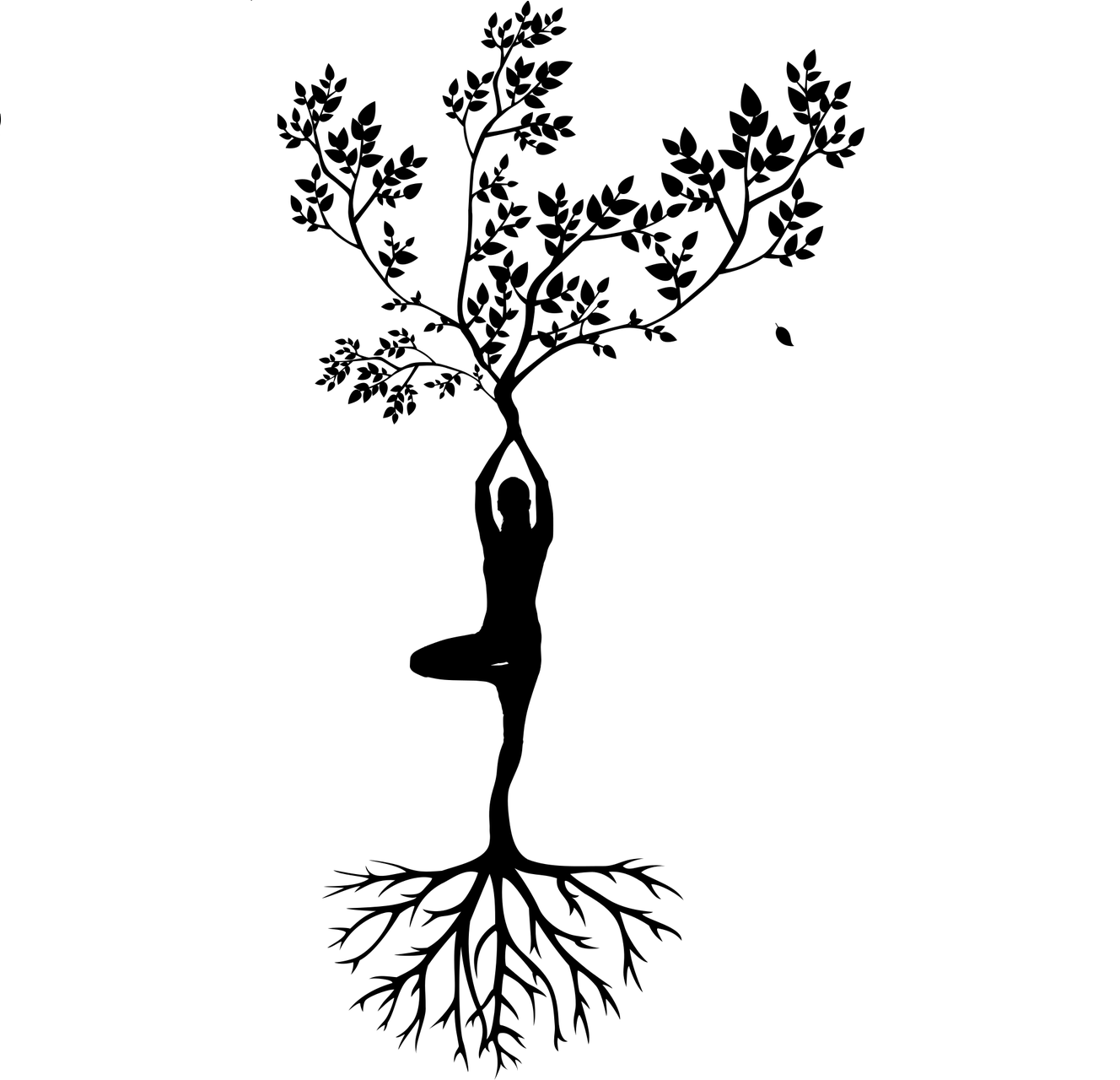 Silhouette d'arbre de vie