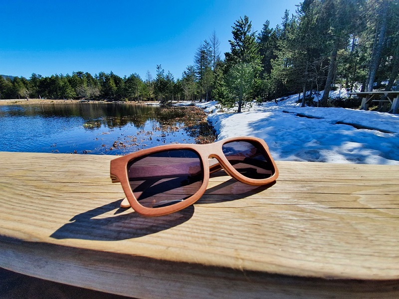 Lunettes de soleil homme en bois