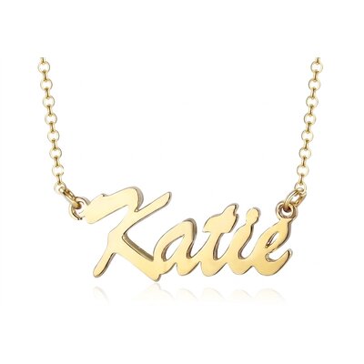 Collier prénom personnalisé en écriture cursive, 3 polices