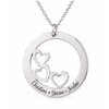 collier cercle coeur prenom argent
