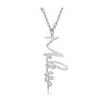 collier prenom vertical personnalise couleur argent
