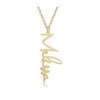 collier prenom vertical personnalise couleur or