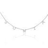 Collier personnalisé initiale en argent, prénom ou initiales