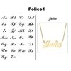 Collier prénom police 1 or