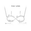 Collier infini prénom personnalisé, 4 prénoms entrelacés