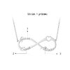 Collier infini prénom personnalisé, 3 prénoms entrelacés