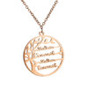 collier personnalisable avec plusieurs prénoms or rose