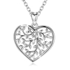 Collier argent coeur arbre de vie cadeau femme