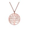Collier prénoms or rose personnalisé arbre de vie (1)