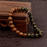 Bracelet-r-tro-tib-tain-avec-perles-noires-sculpt-es-mantra-en-bois-naturel-amulette-Om