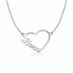 collier coeur prénom seul