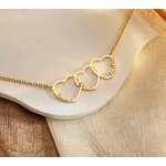 Collier pendentif coeur arbrobijoux 1 à 3 prénoms