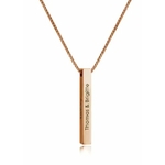 Collier arbrobijoux barre rose