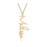 collier prenom vertical personnalise couleur or