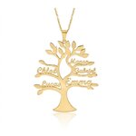 collier arbre de vie motif arbre or