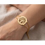 bracelet arbre de vie personnalisé avec prenom porte