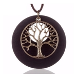 Collier arbre de vie bois