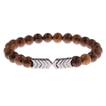 Bracelet perles de bois original homme ou femme