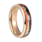 bague fleche tungstene 6 et bois 3 couleurs 3