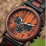 montre bois chronographe Design 4