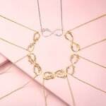 Pendentif infini avec prénoms personnalisés